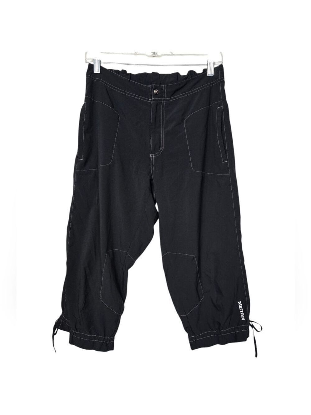 Marmot Cinched Black Cropped Casual Pants M